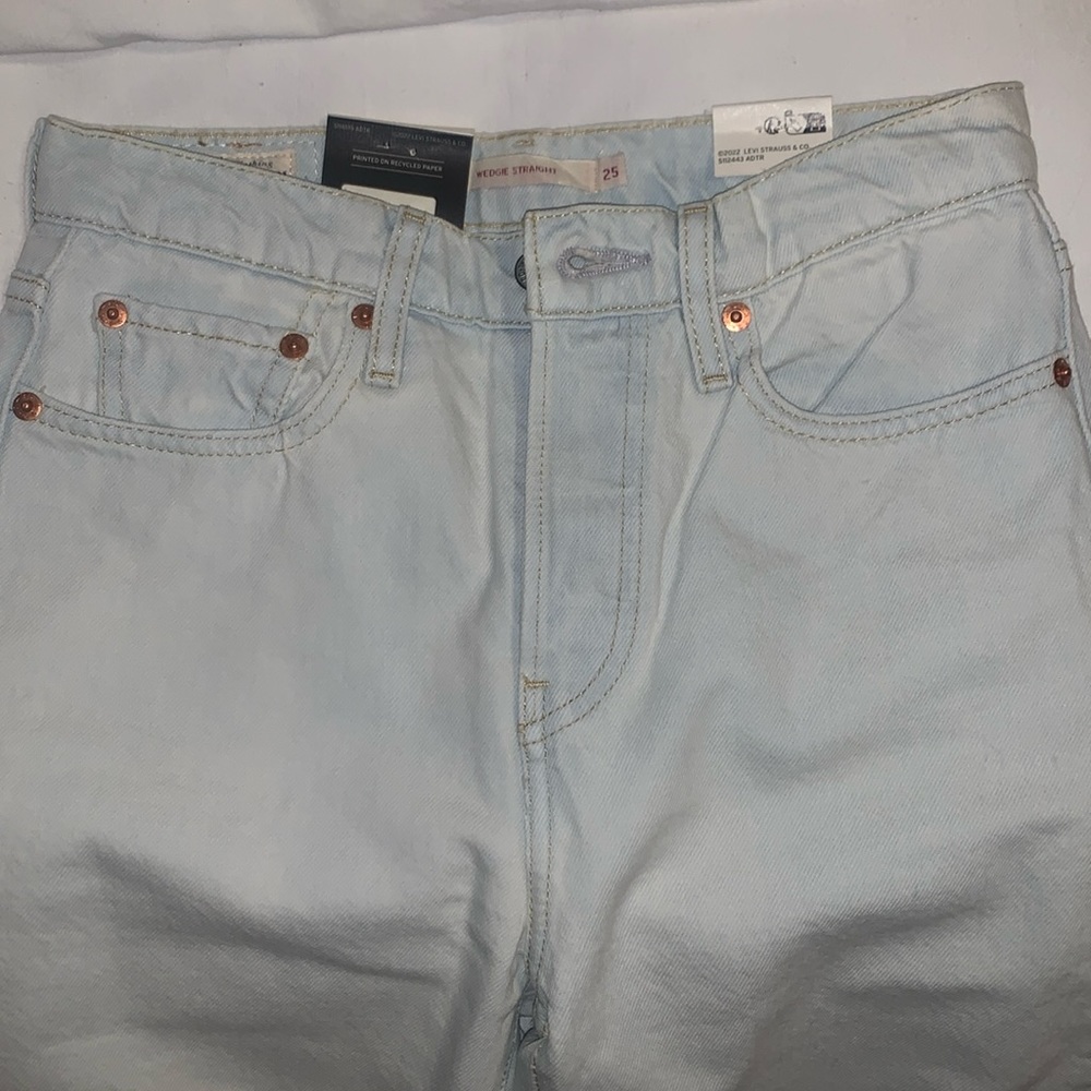 **NWT** LEVI'S WEDGIE STRAIGHT FOR WOMEN'S JEANS SIZE 25W X26L - Picture 7 of 9